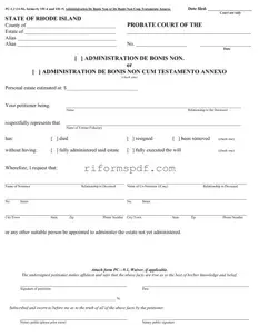 Blank Rhode Island Pc 1 2 PDF Template